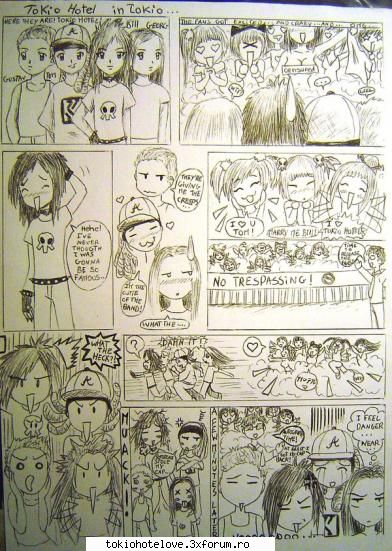 desene diferite. manga tokio hotel              